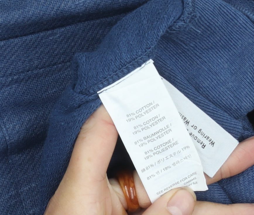 J.Crew Men's Blue Fleece Pullover Size L