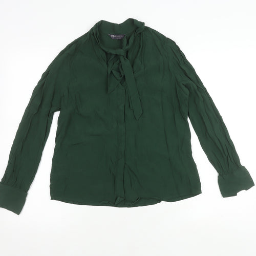 Marks and Spencer Women's Green Blouse Size 10