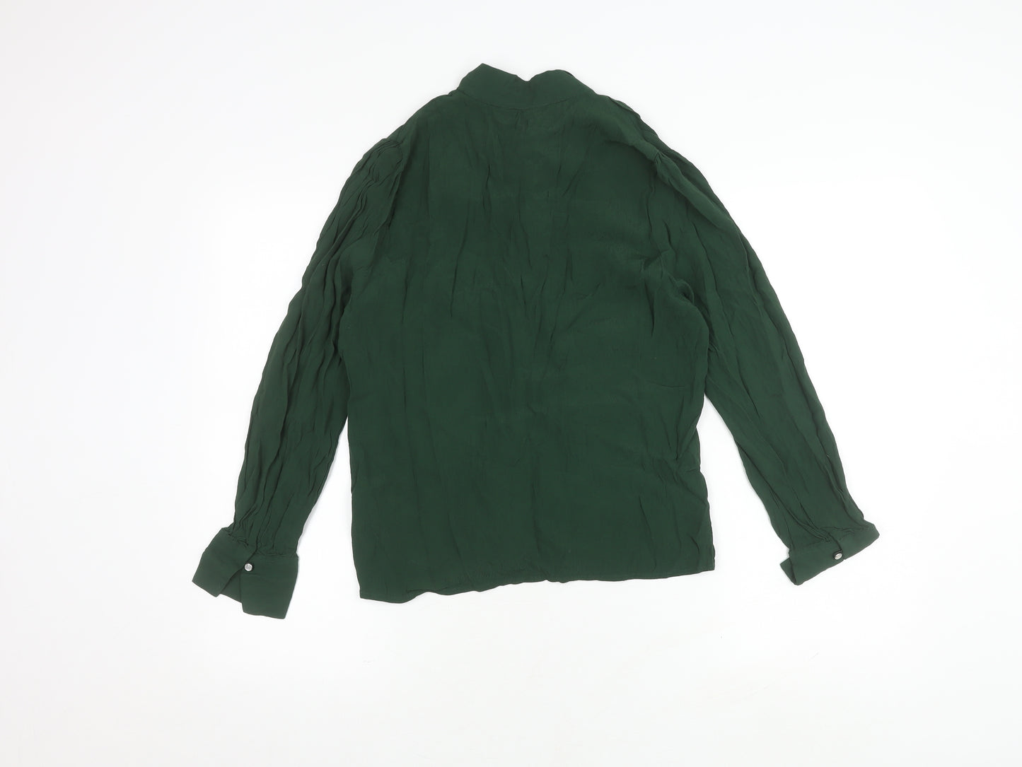 Marks and Spencer Women's Green Blouse Size 10