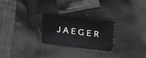 Jaeger Men's Grey Wool Suit Jacket 40S