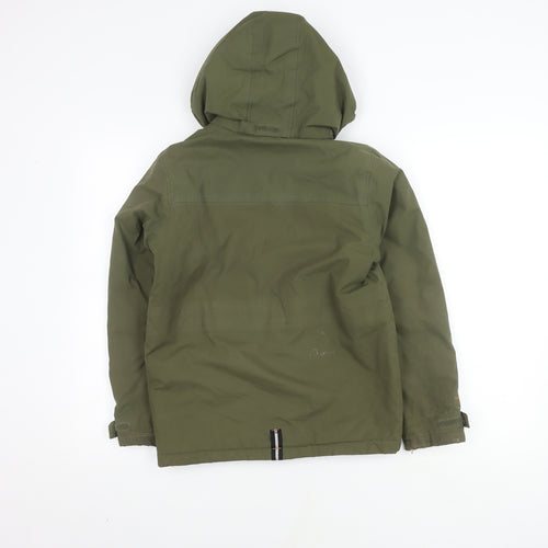 Regatta Boys Green Parka Coat with Hood, Size 11 Years