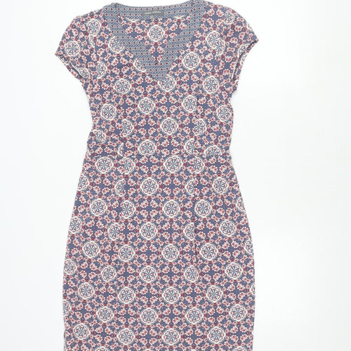 Laura Ashley Women’s Multicoloured Dress, Size 10, V-Neck