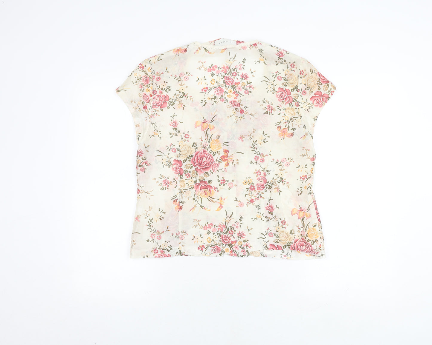 Minuet Women's Multicoloured Floral Silk Top - Size 14