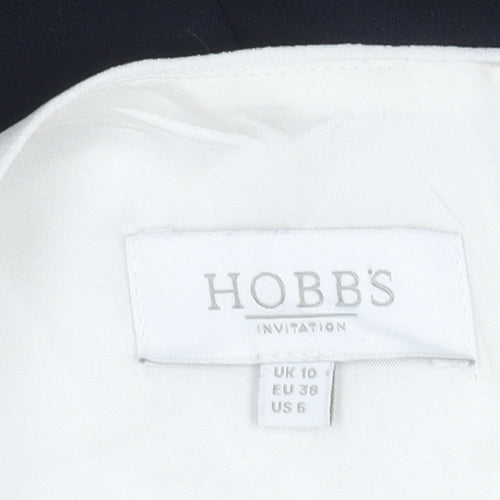 Hobbs Women's Black & White Sheath Dress - Size 10