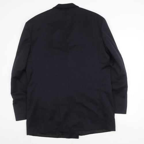 Burton Men's Blue Wool Blazer 42L Classic Formal
