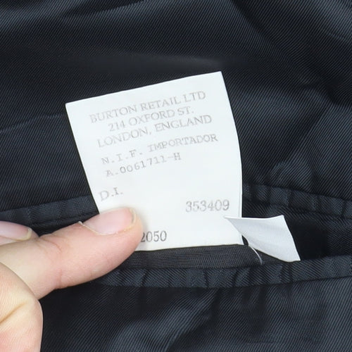 Burton Men's Blue Wool Blazer 42L Classic Formal