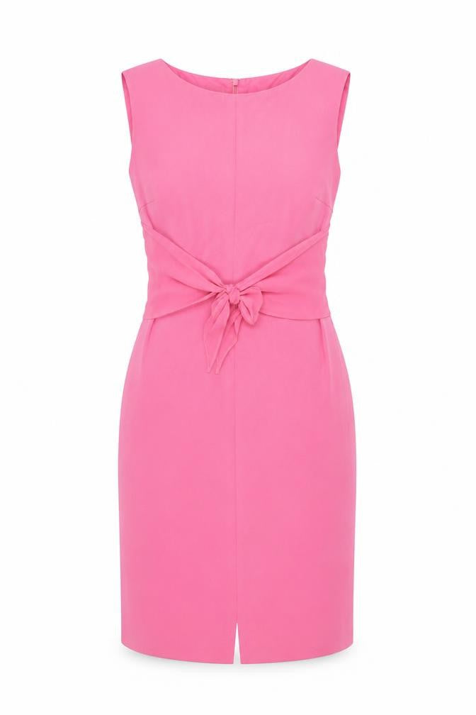 Front view of EPS Pink Women's Sheath Dress -, size 6, Party Ready