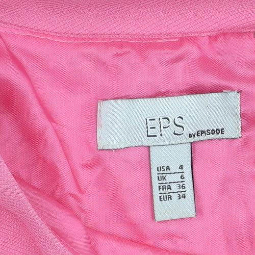 EPS Pink Women's Sheath Dress - Size 6, Party Ready