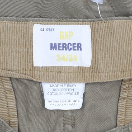 Gap Mercer Men's Beige Chinos Size 34 Casual Trousers