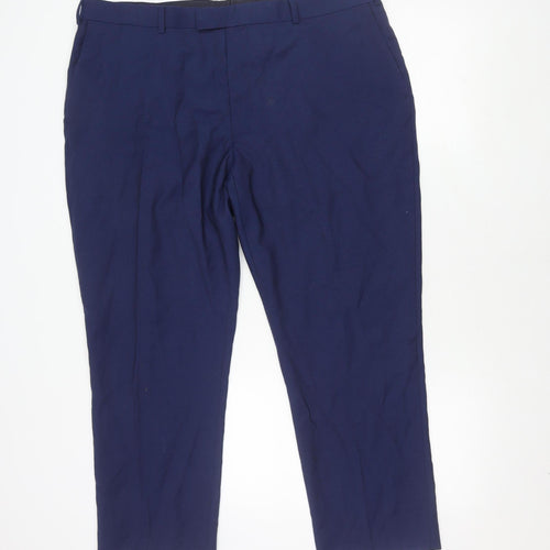 Charles Tyrwhitt Men's Blue Slim Fit Suit Trousers