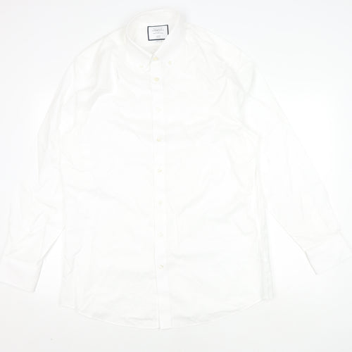 Charles Tyrwhitt Men's White Slim Fit Shirt 16.5
