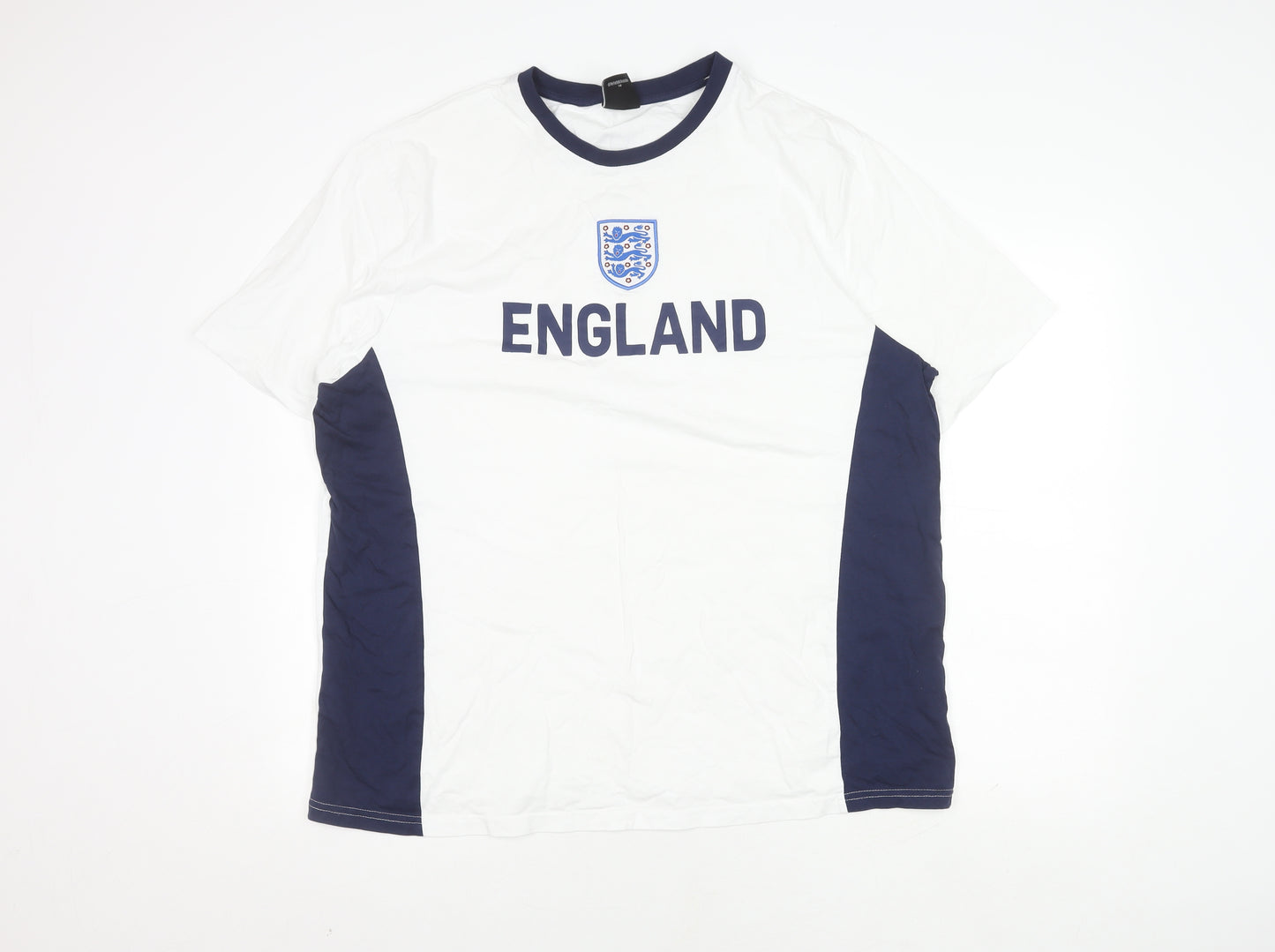 George Men's England White 2XL Sports T-Shirt