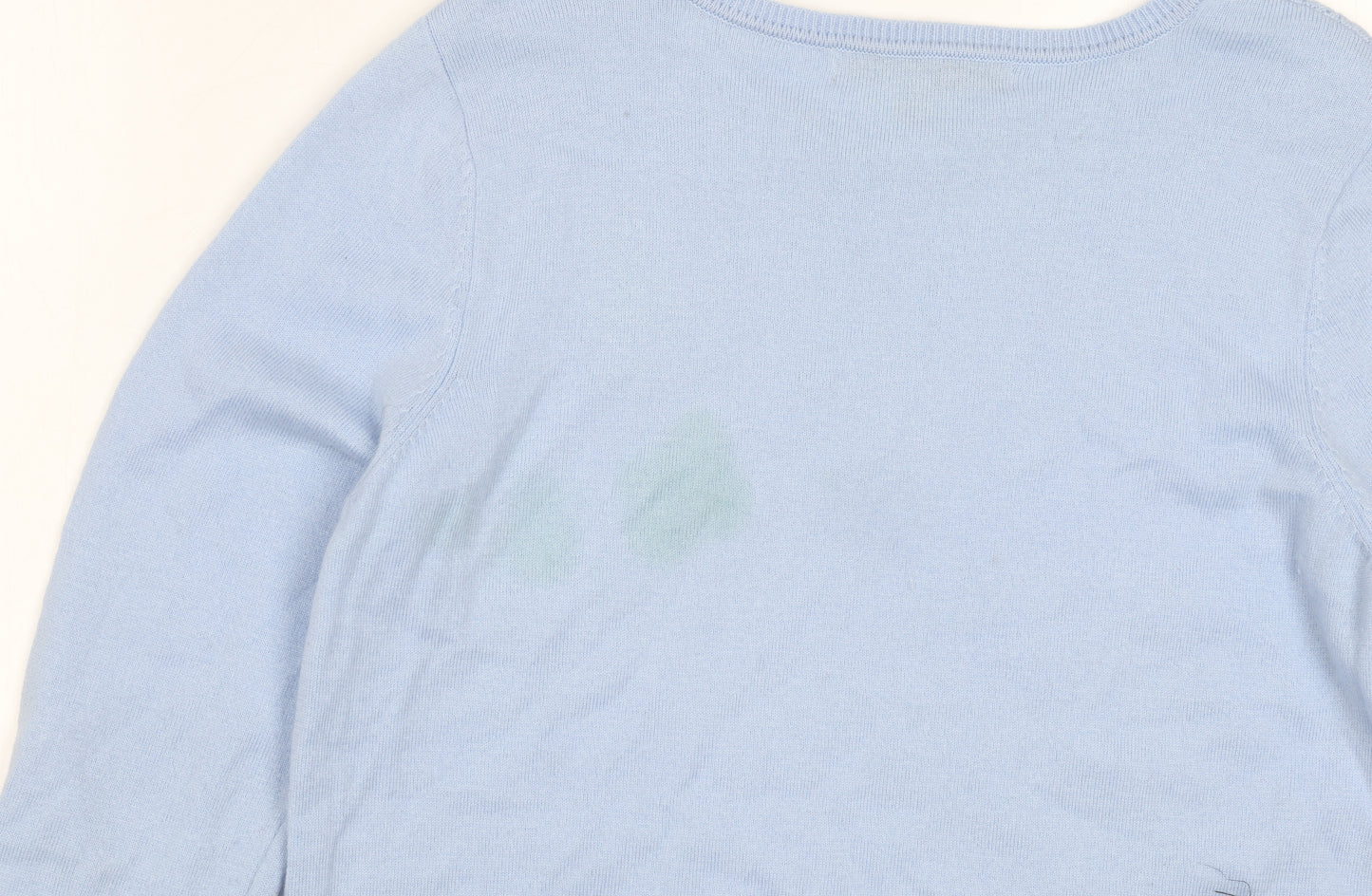 Crew Clothing Women's Blue Knit Jumper, Size 14