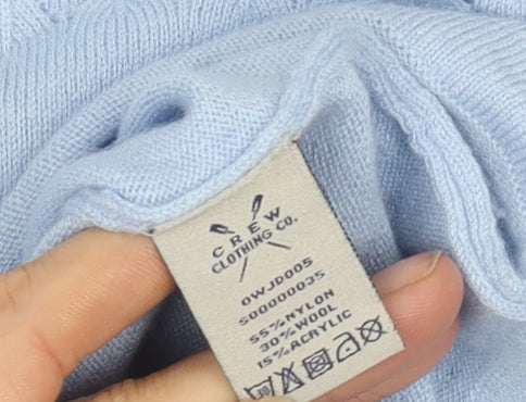 Crew Clothing Women's Blue Knit Jumper, Size 14