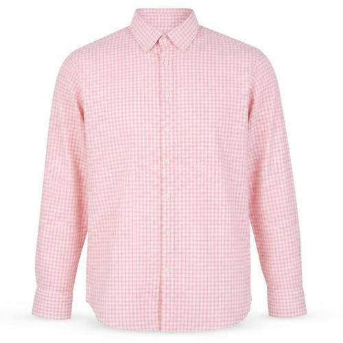 Charles Tyrwhitt Men's Red Check Slim Fit Long Sleeve Shirt