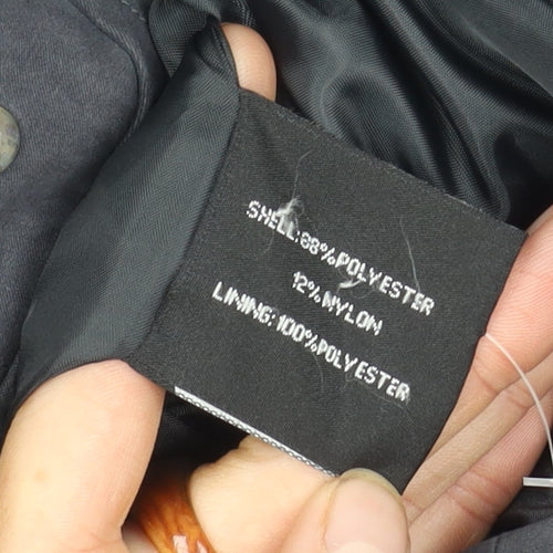 Katherine Hammond Women's Black Hooded Jacket Size 16