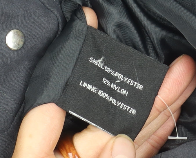 Katherine Hammond Women's Black Hooded Jacket Size 16