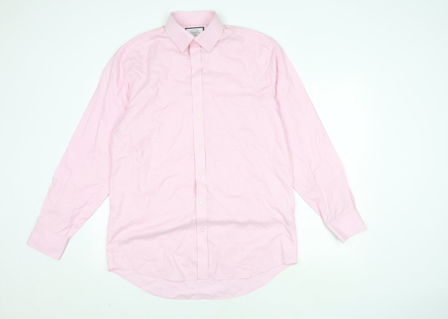 Charles Tyrwhitt Men's Pink Classic Fit Shirt S