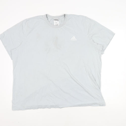 Adidas Men's White 2XL Cotton Crew Neck T-Shirt