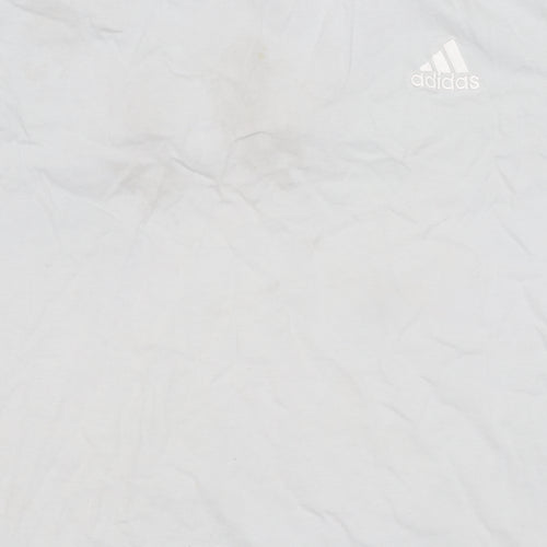 Adidas Men's White 2XL Cotton Crew Neck T-Shirt