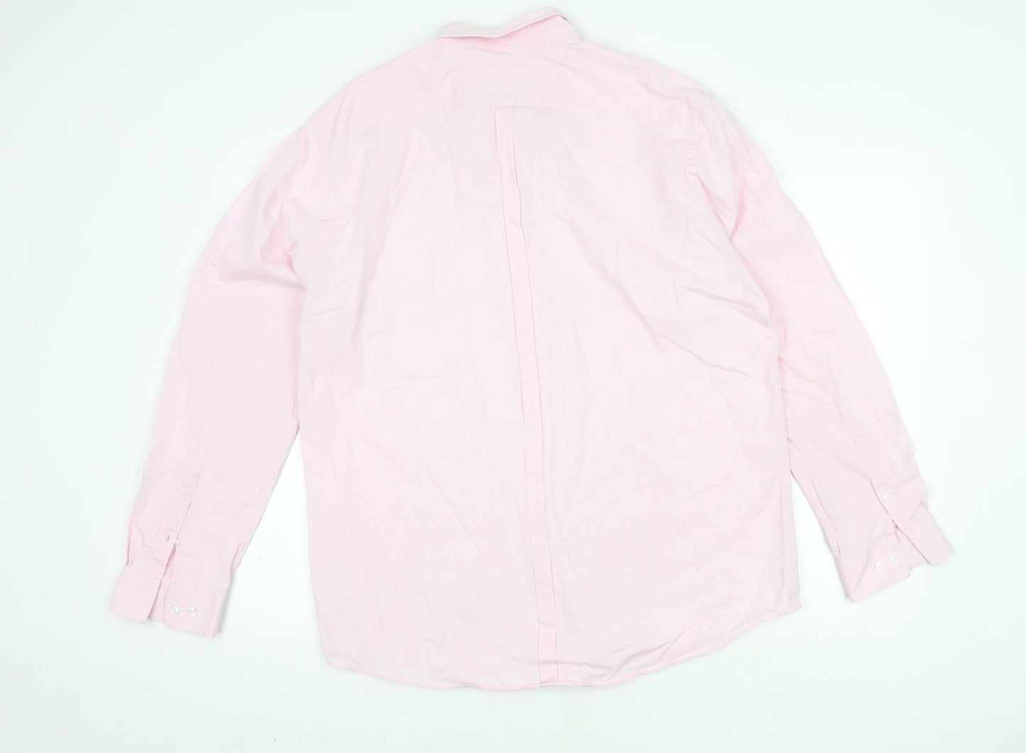 Racing Green Men's Pink Button-Up Shirt 17.5