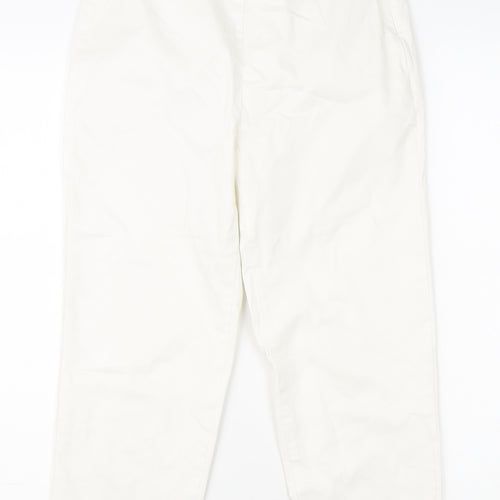 Marks and Spencer Women's White Trousers, Size 6
