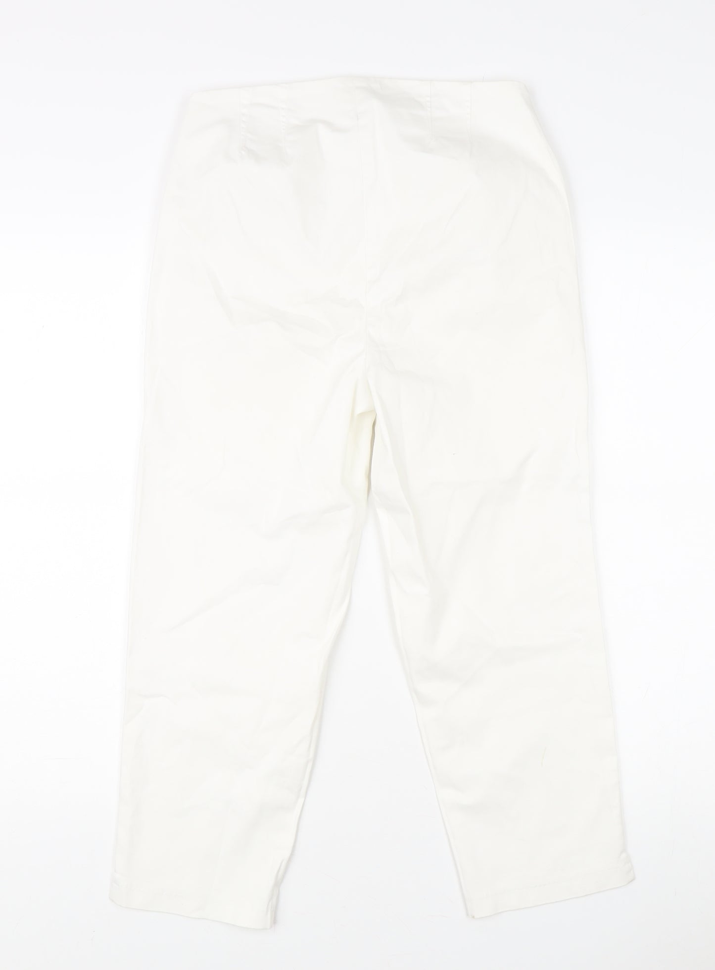Marks and Spencer Women's White Trousers, Size 6