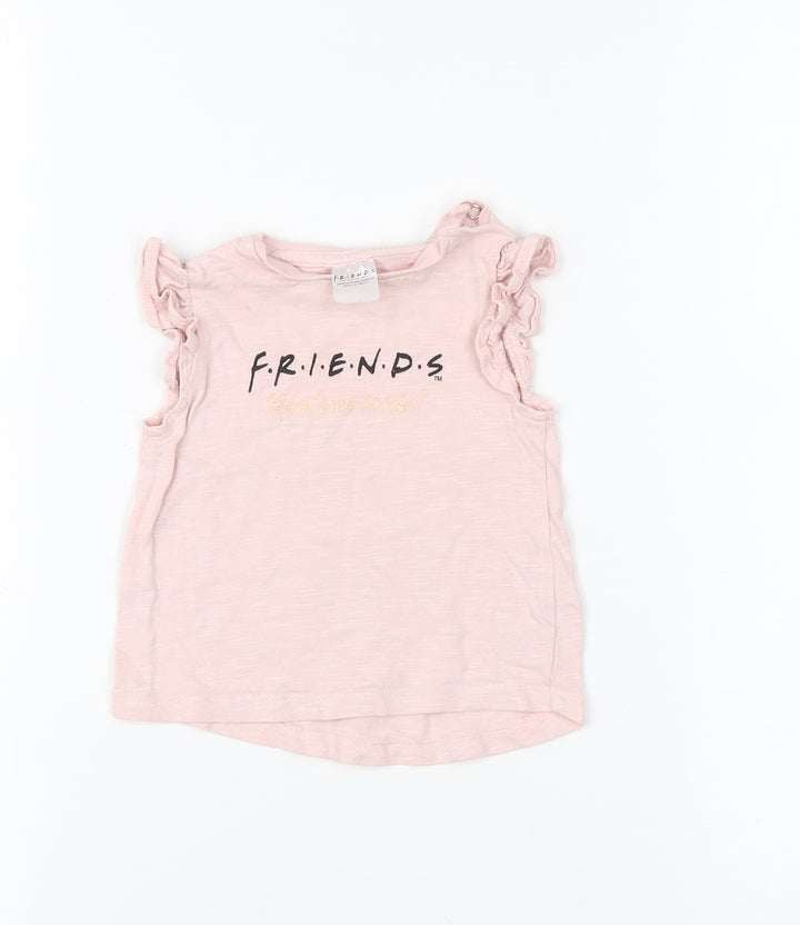 F.R.I.E.N.D.S Baby T-Shirt Unisex Pink 0-3M Lightweight Graphic