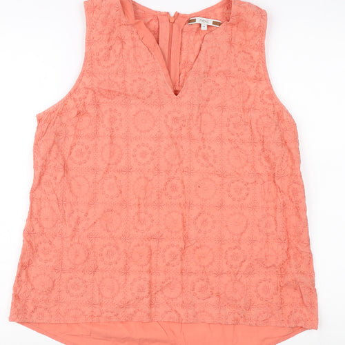 Next Women's Pink Embroidered Blouse Size 14
