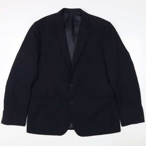 French Connection Men's Blue Blazer 44 Single-Breasted