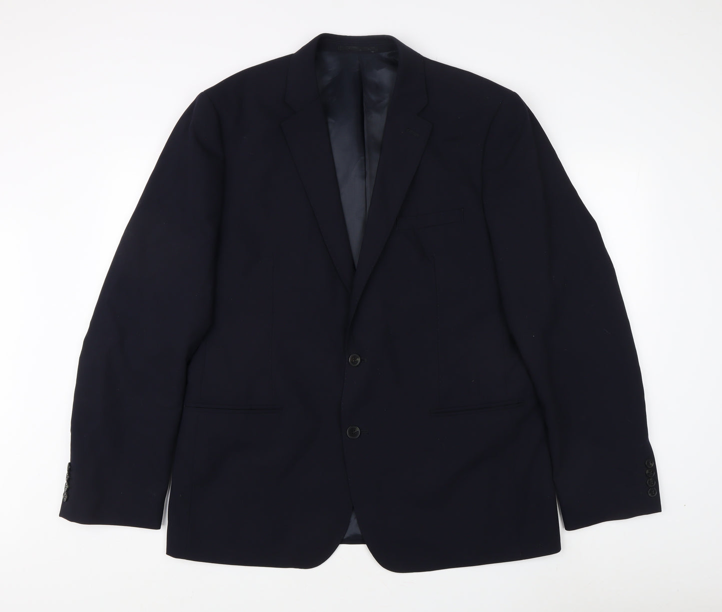 French Connection Men's Blue Blazer 44 Single-Breasted