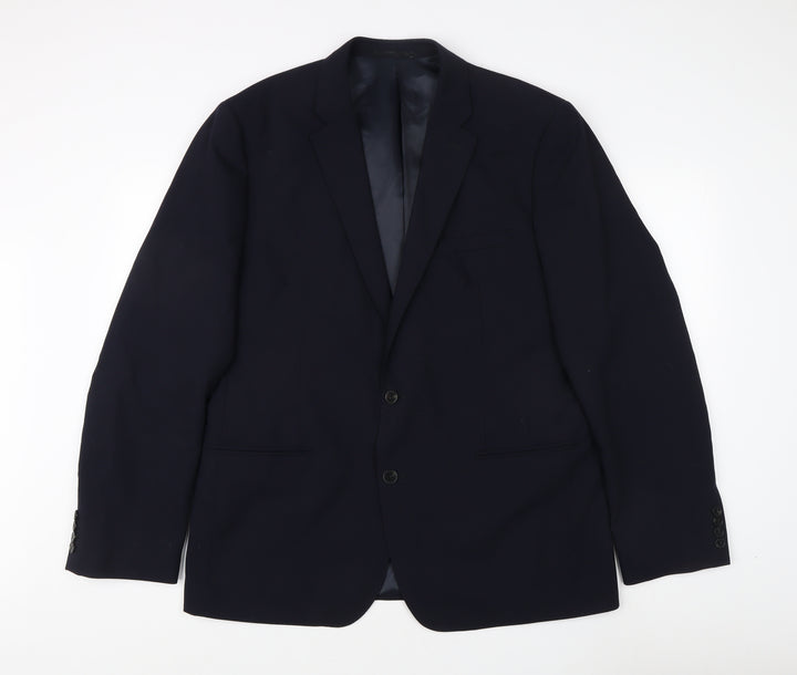 French Connection Men's Blue Blazer 44 Single-Breasted