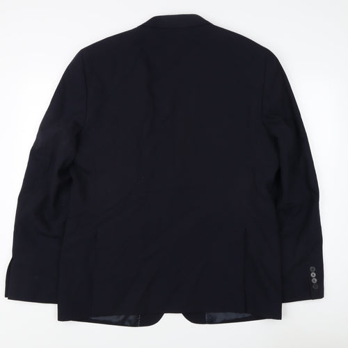 French Connection Men's Blue Blazer 44 Single-Breasted