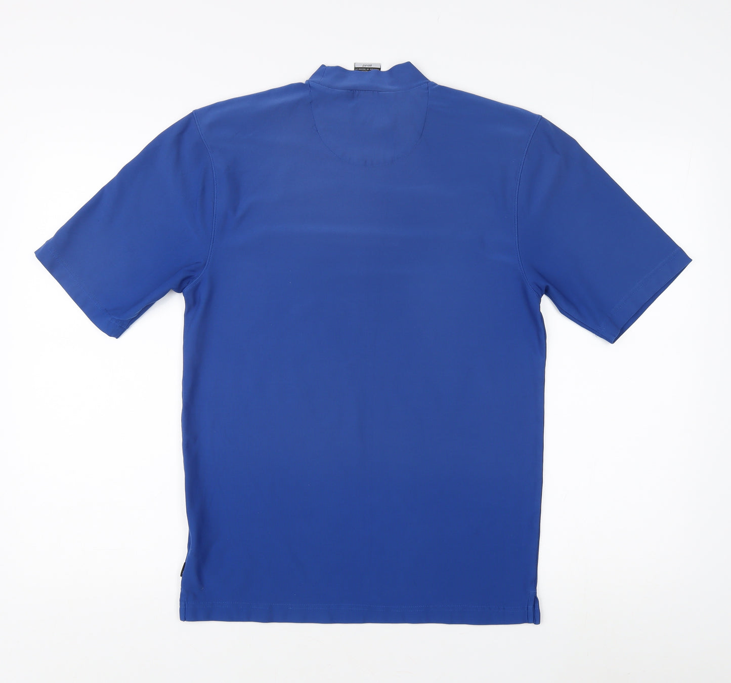 Nike Men's Blue Mock Neck Activewear T-Shirt - S