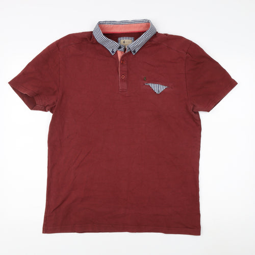 Gabicci Men's Red 2XL Classic Short Sleeve Polo