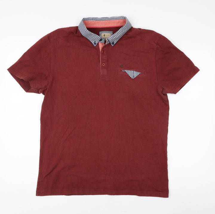 Gabicci Men's Red 2XL Classic Short Sleeve Polo