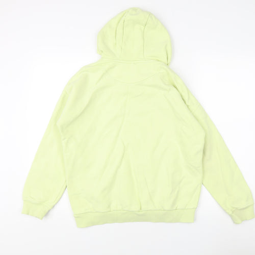 Marks and Spencer Boys Green Hoodie 13-14 Years Cotton Blend