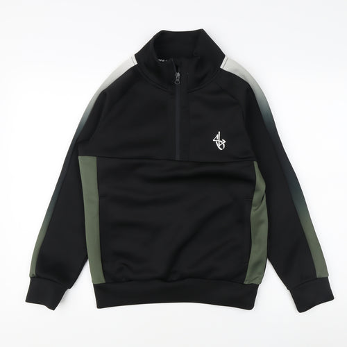 Sonneti Boys Black 1/4 Zip Sweatshirt 11-12 Years