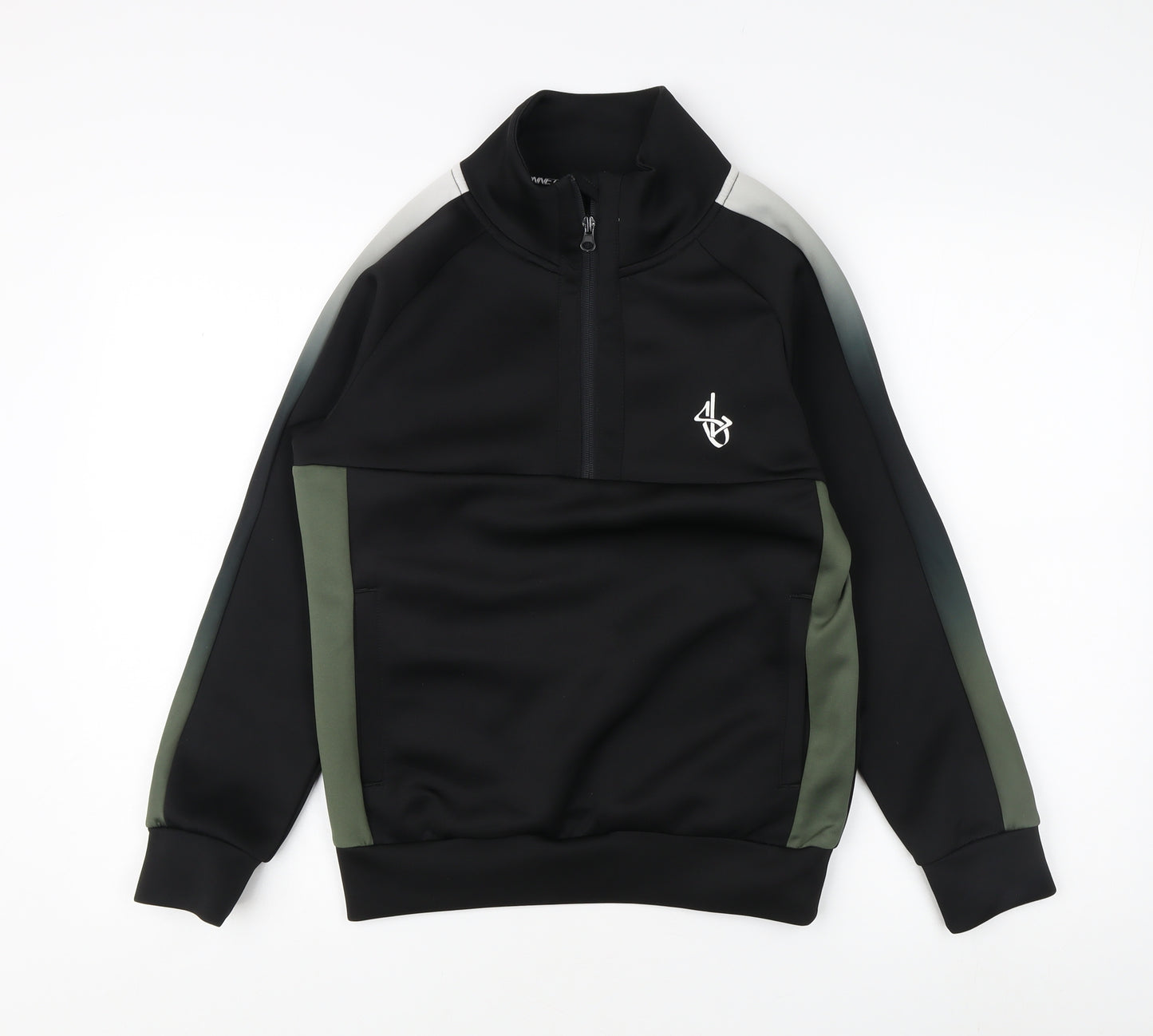 Sonneti Boys Black 1/4 Zip Sweatshirt 11-12 Years