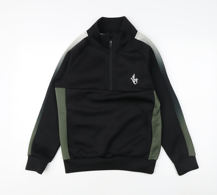 Sonneti Boys Black 1/4 Zip Sweatshirt 11-12 Years