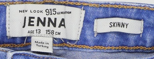 New Look Girls Blue Skinny Jeans, Size 13 - Stylish & Comfortable