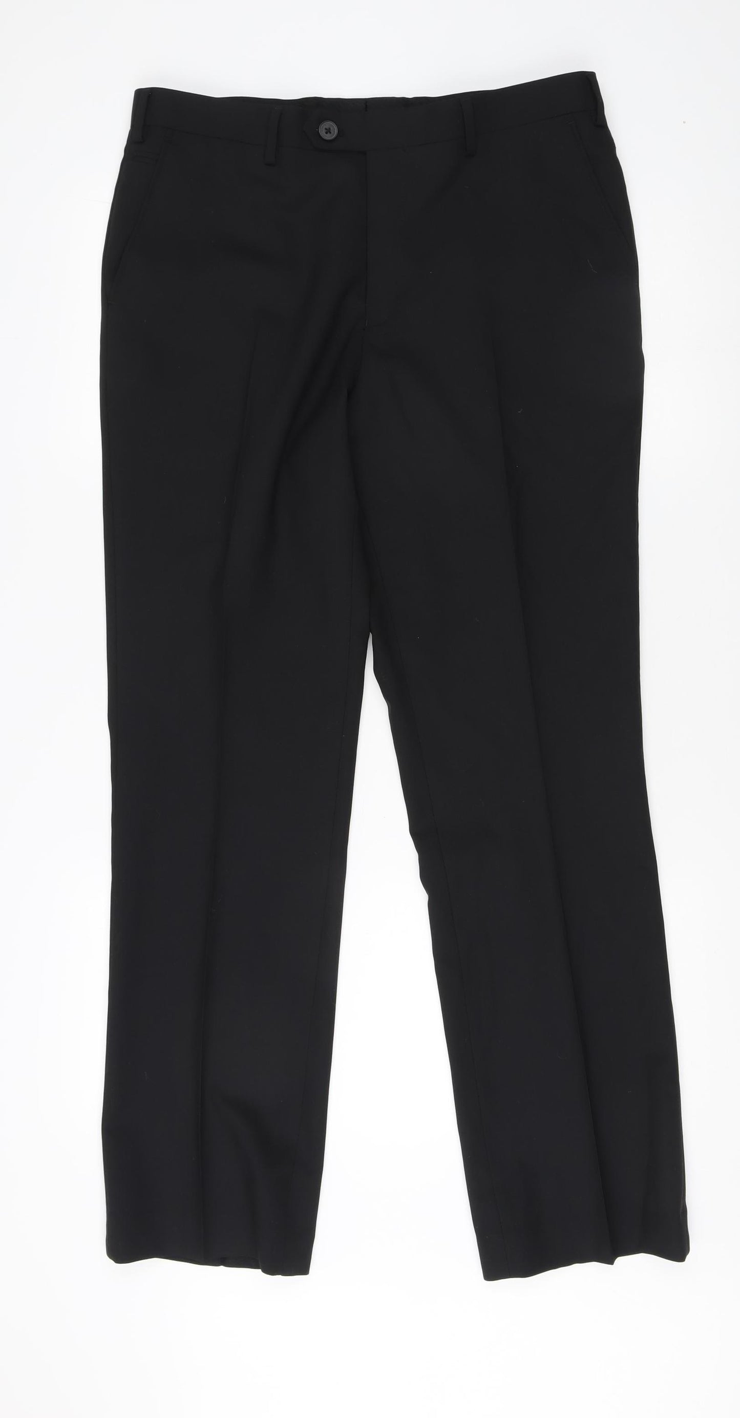 Jeff Banks Men's Black Suit Trousers, 34W 31L