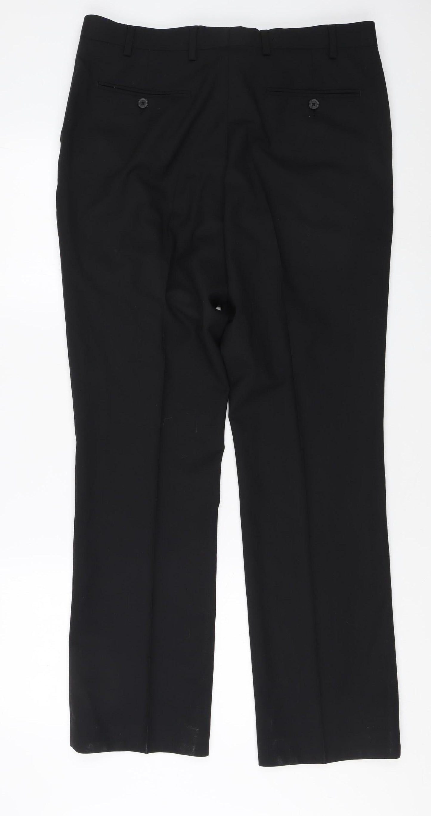 Jeff Banks Men's Black Suit Trousers, 34W 31L