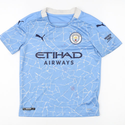 Puma Boys Blue Football Jersey 9-10 Years