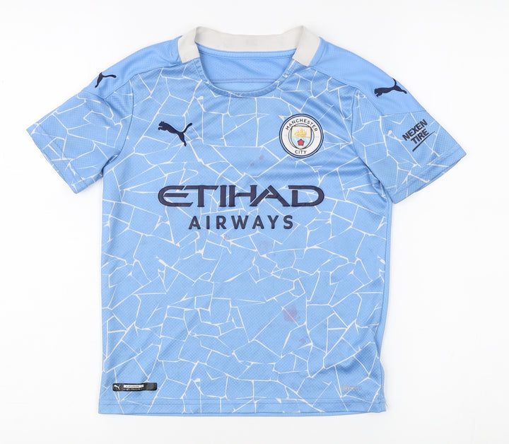 Puma Boys Blue Football Jersey 9-10 Years