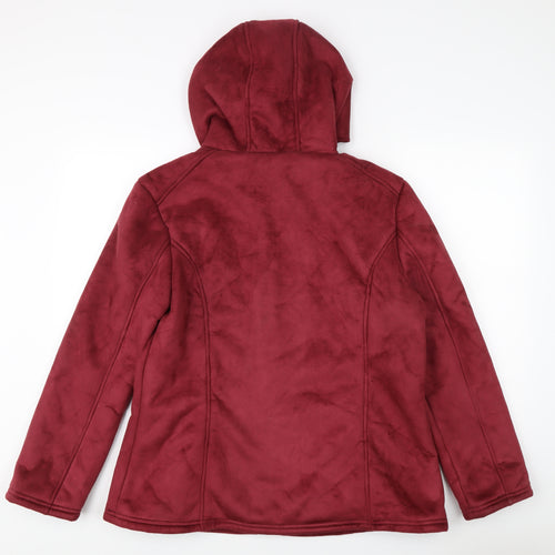 Mia Moda Women's Red XL Hooded Jacket