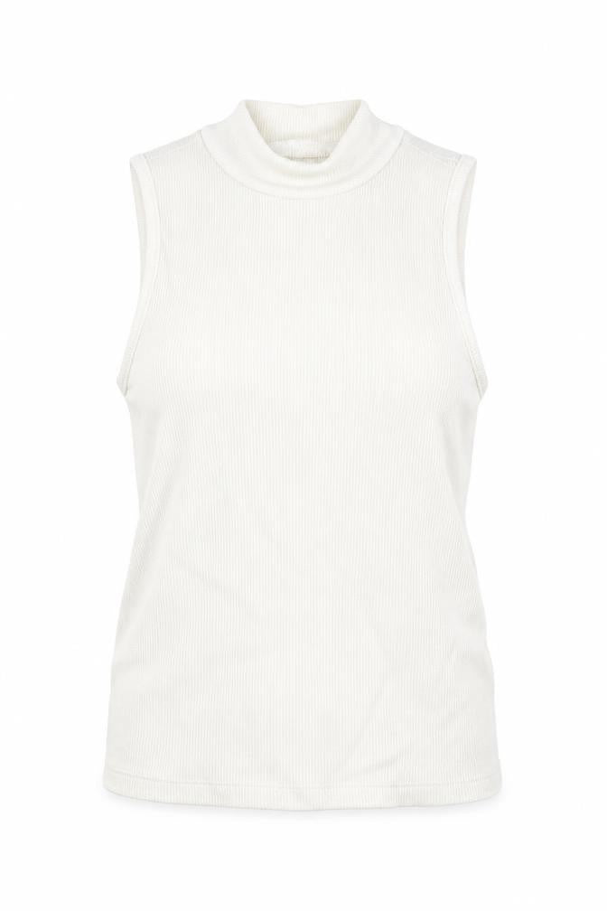 Front view of Olive & Oak Women's White Modal Tank Top, size M