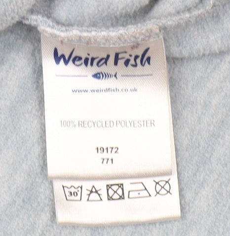 Weird Fish Women's Grey 1/4 Zip Sweatshirt Size 12