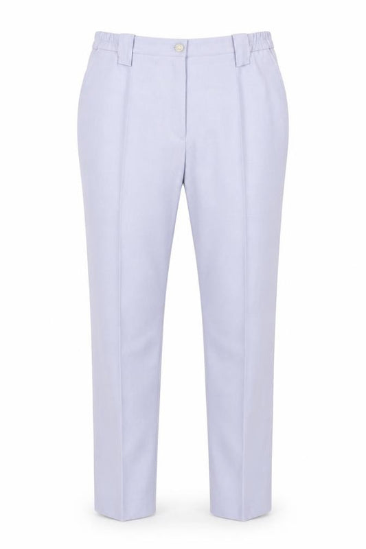 Front view of Michèle unisex grey trousers size 12s polyester wool