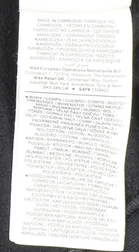 Nike Men's Black XL Pullover Hoodie with Logo